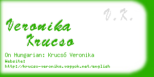 veronika krucso business card
